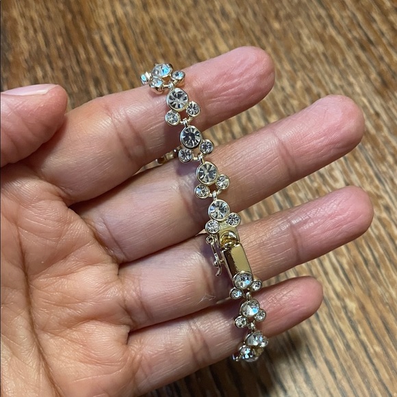 Disney Jewelry - Disney  Gold and Silver Crystal Bracelet